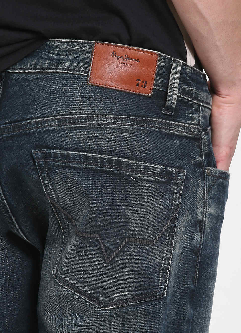 Holborne Regular Fit Mid Waist Straight Leg Jeans, , large image number 3