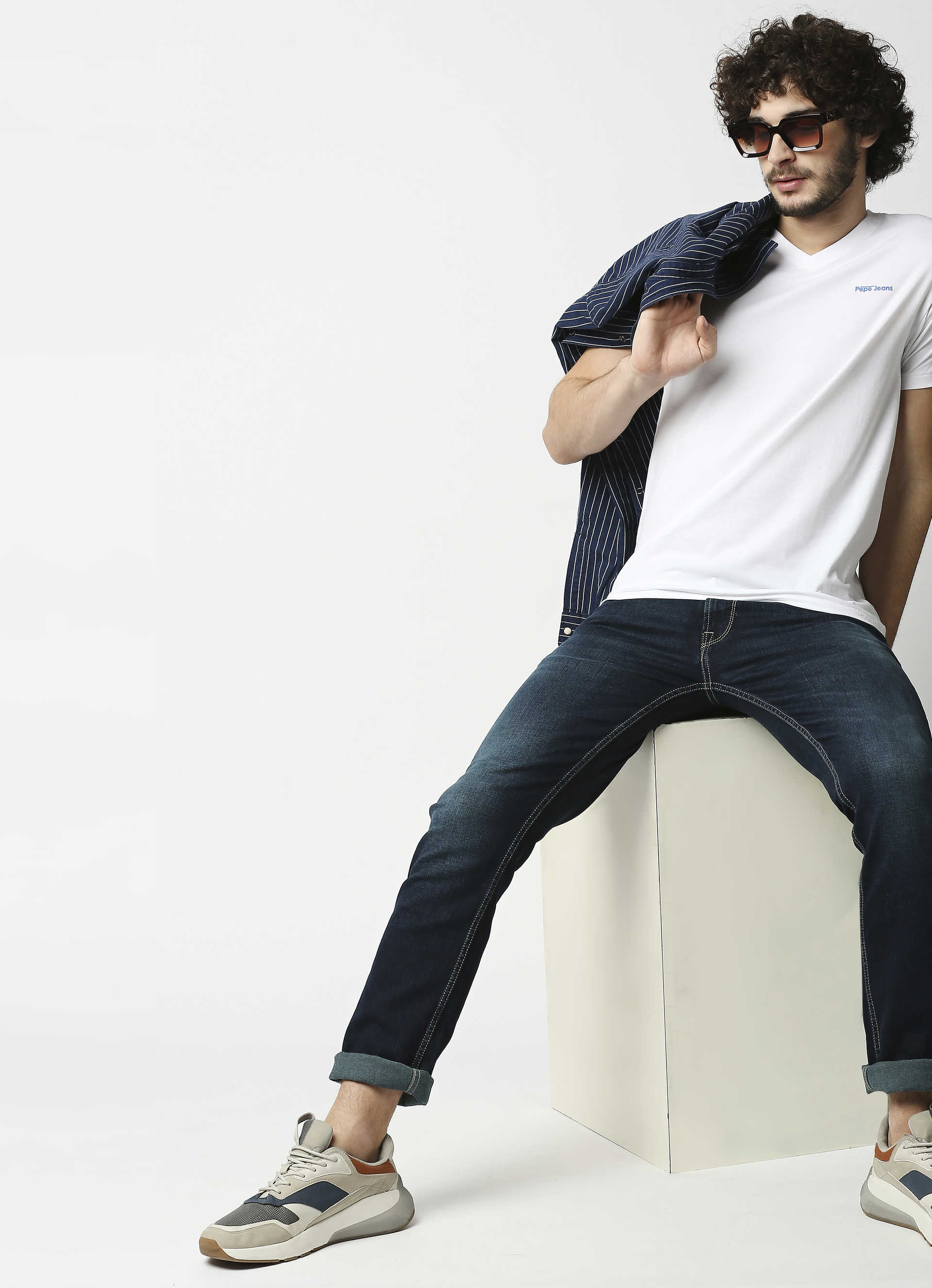 Vapour Slim Fit Mid Waist Jeans, , large image number 4