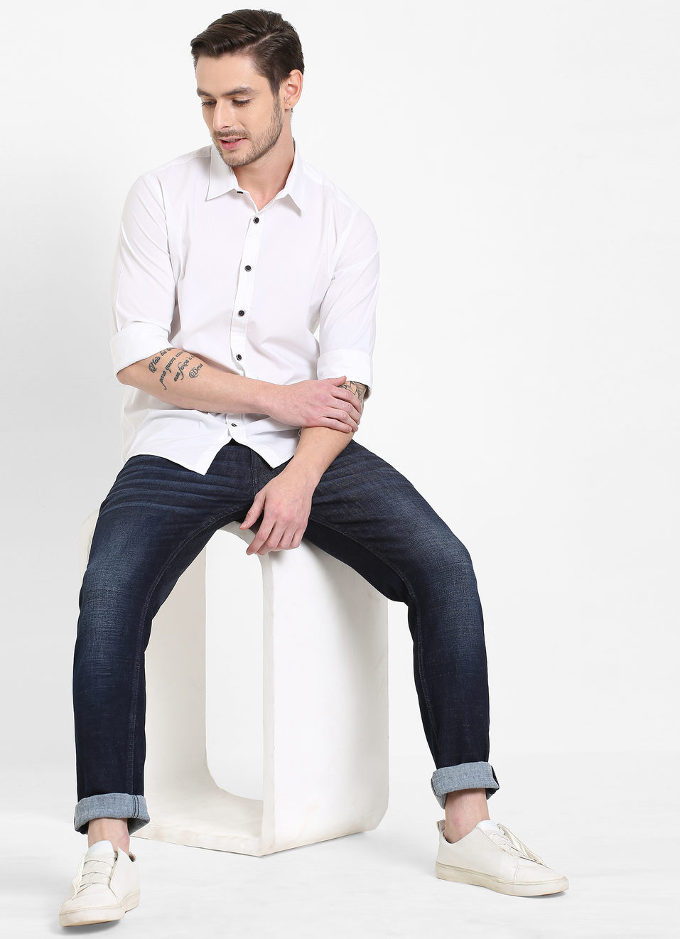 Tapered Vapour Tapered Fit Low Waist Jeans, , large image number 2