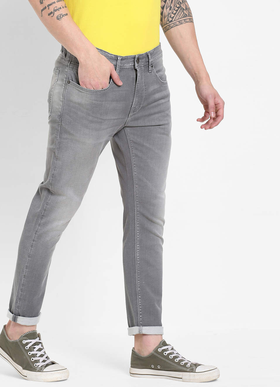 Tapered Vapour Tapered Fit Low Waist Jeans, , large image number 6