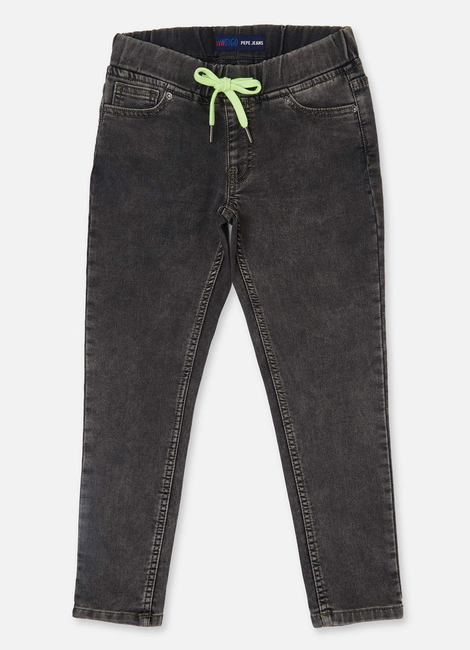 Cashed Slim Fit Mid Waist Straight Leg Jeans, , large image number 0