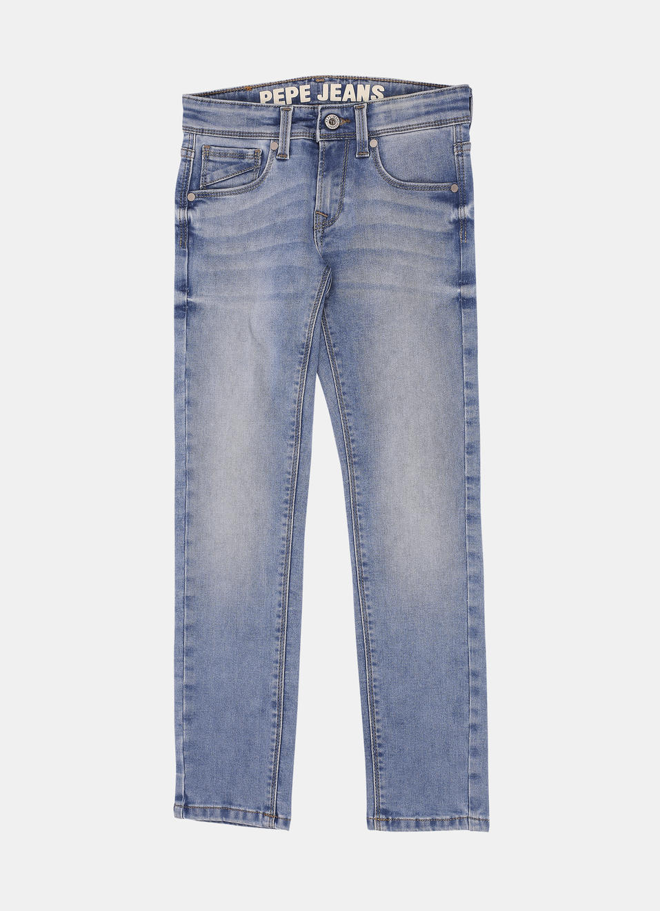 Cashed Slim Fit Mid Waist Straight Leg Jeans, , large image number 0