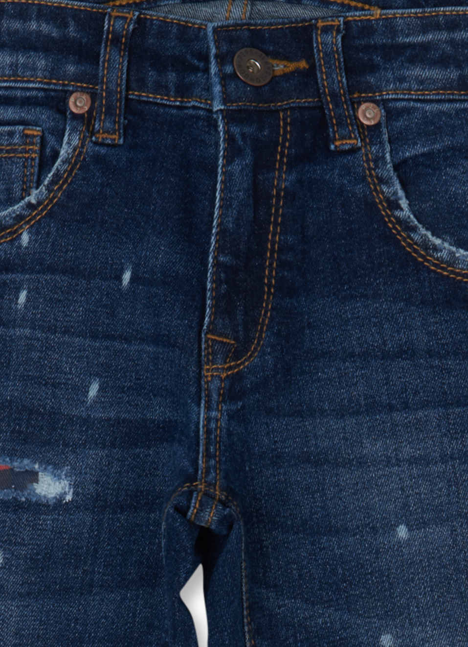 Cashed Slim Fit Mid Waist Straight Leg Jeans, , large image number 2