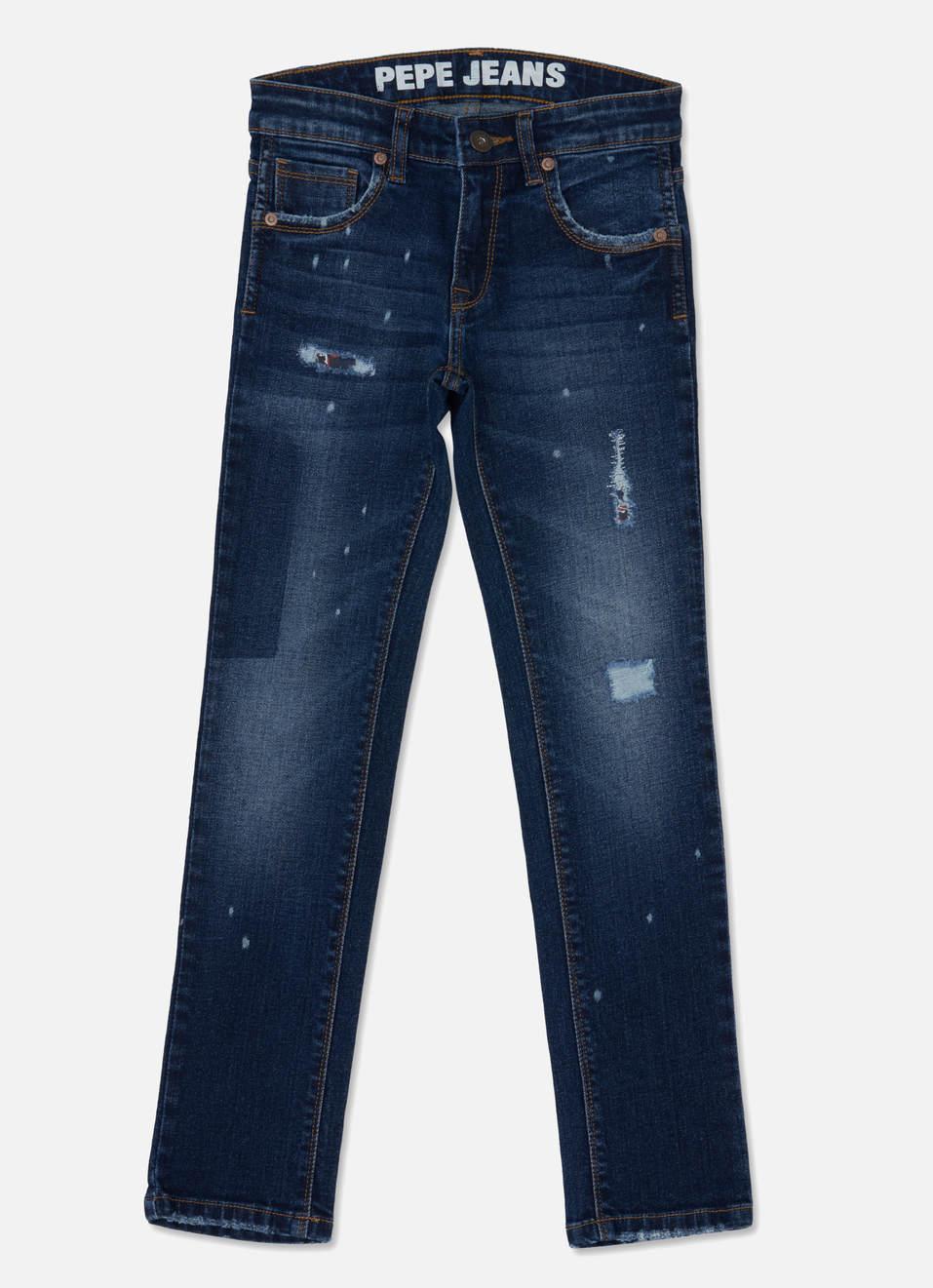 Cashed Slim Fit Mid Waist Straight Leg Jeans, , large image number 0