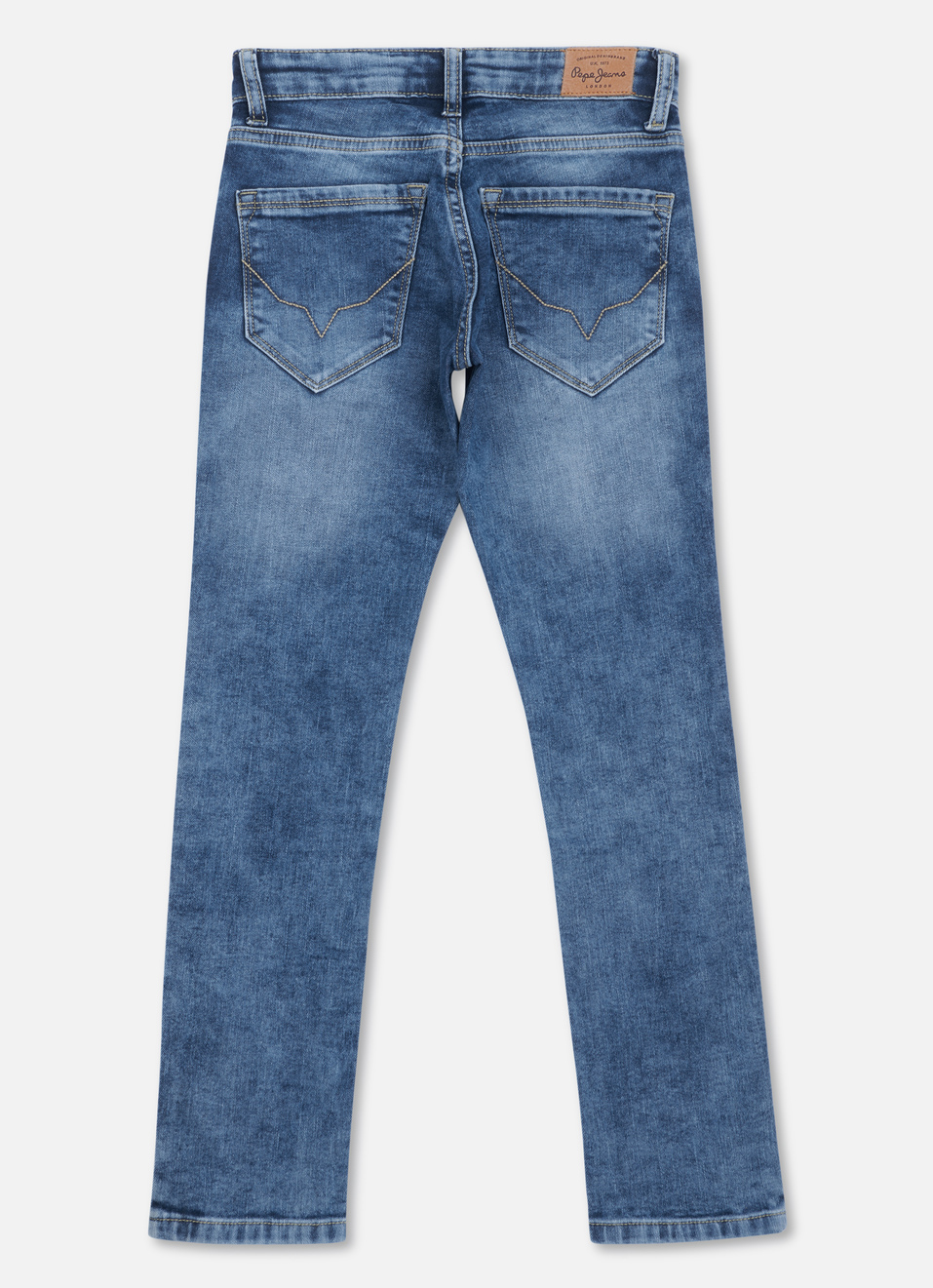 Cashed Slim Fit Mid Waist Straight Leg Jeans, , large image number 1