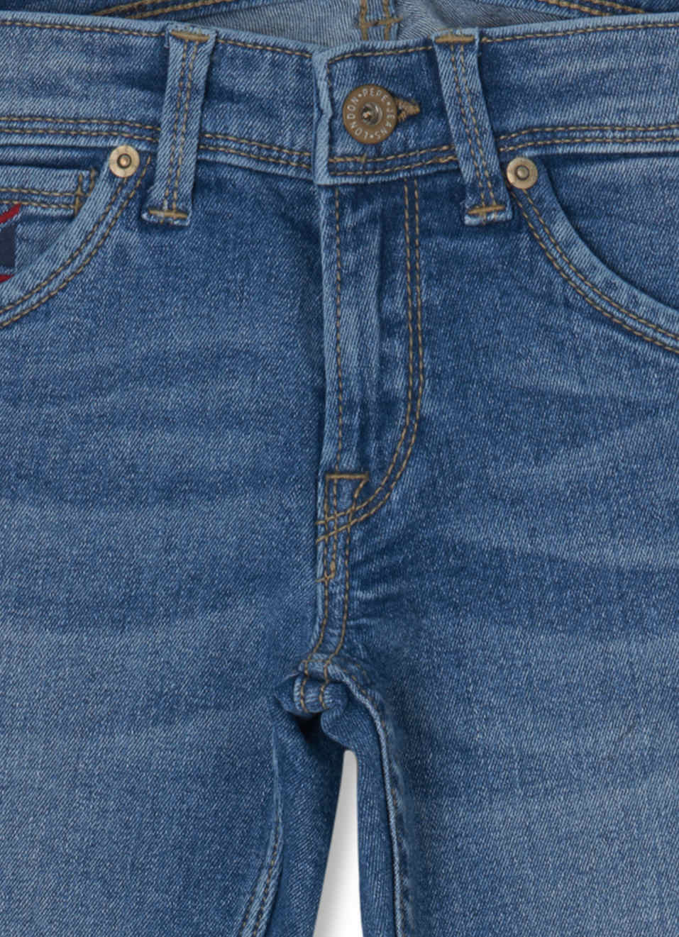 Cashed Slim Fit Mid Waist Straight Leg Jeans, , large image number 2