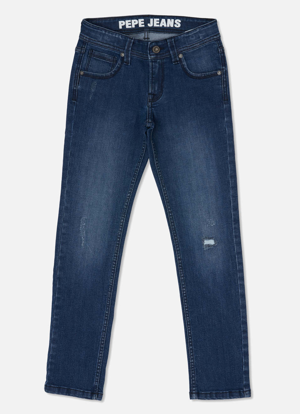 Cashed Slim Fit Mid Waist Straight Leg Jeans, , large image number 0