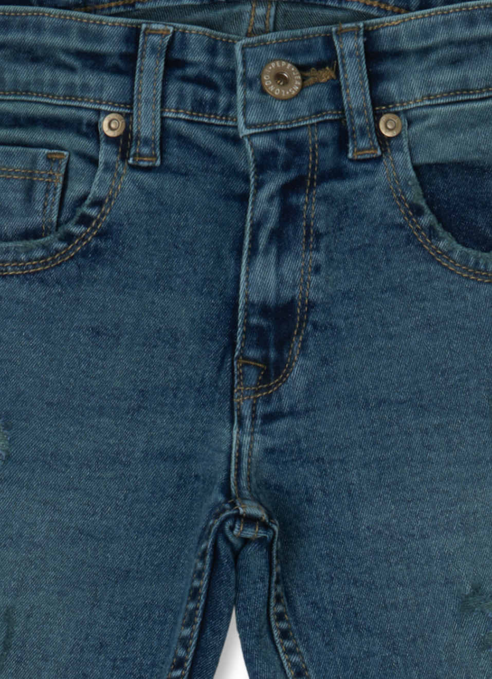 Cashed Slim Fit Mid Waist Straight Leg Jeans, , large image number 2