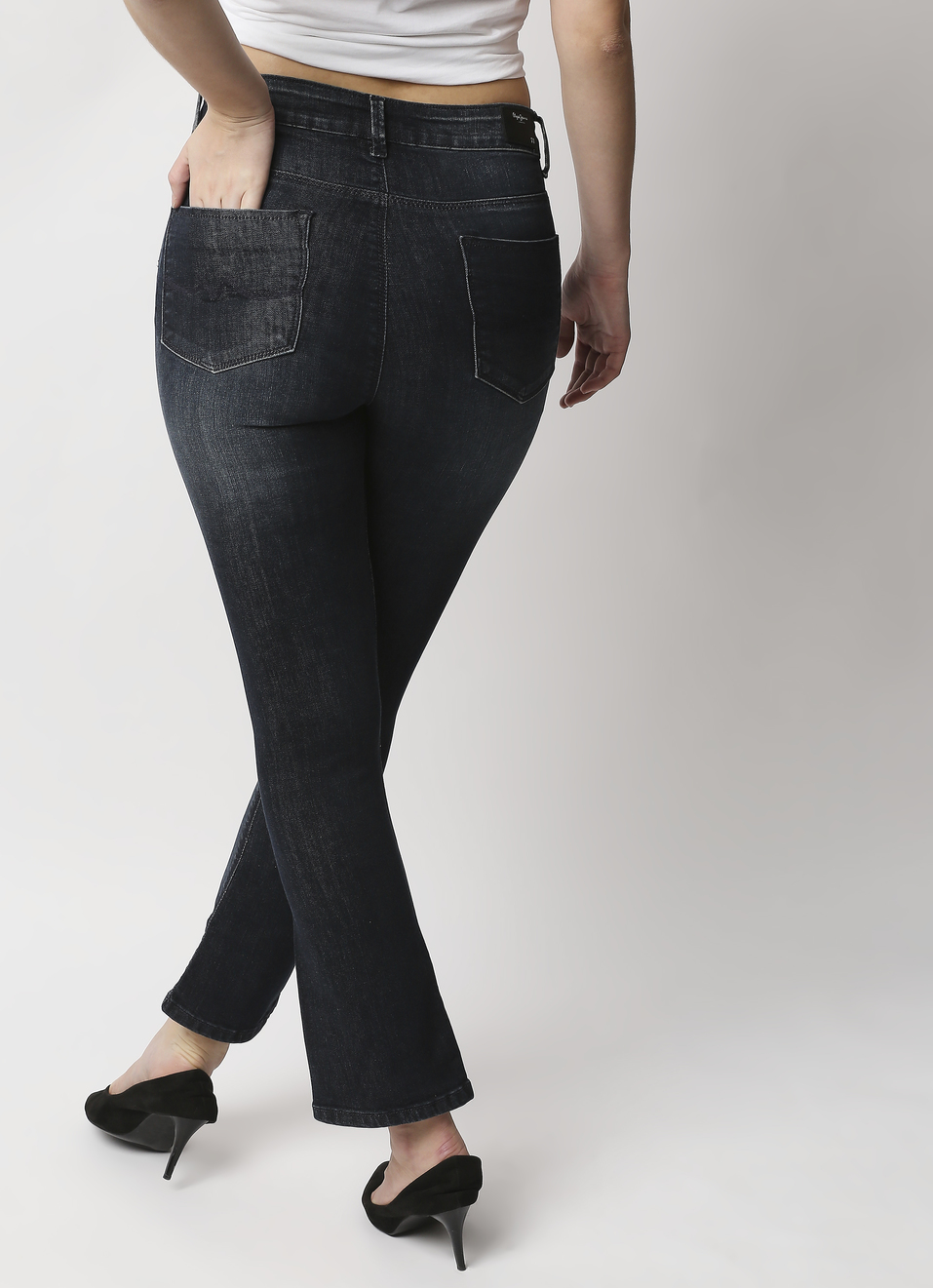 Dion Flare Slim Fit High Waist Flare Leg Jeans , , large image number 1