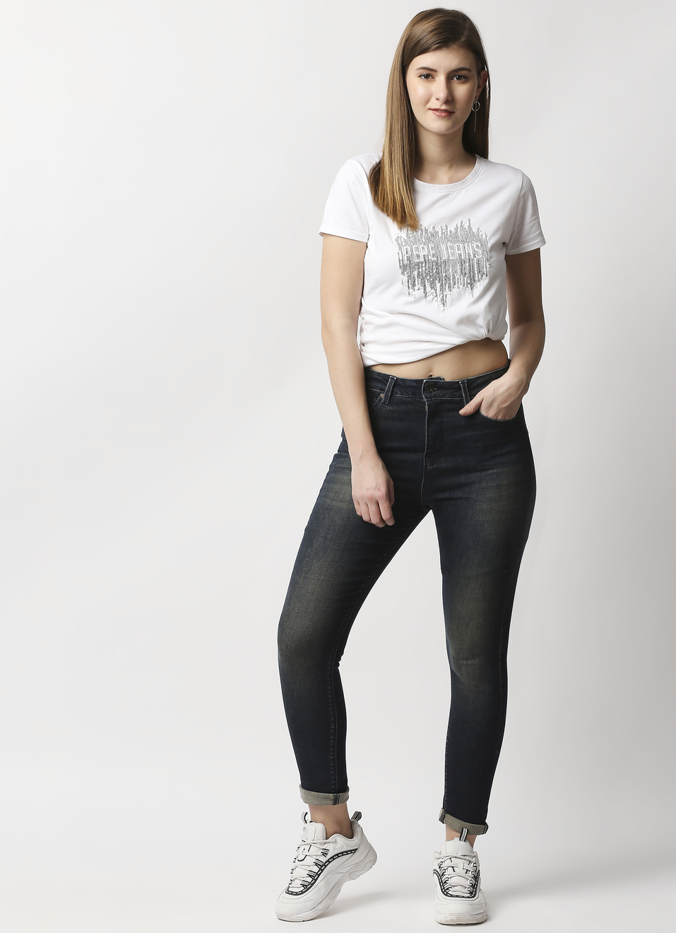 Dion Skinny Fit High Waist Jeans , , large image number 3