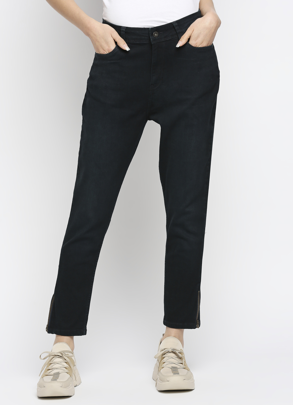 Dion Skinny Fit High Waist  Ankle Length Jeans , , large image number 0