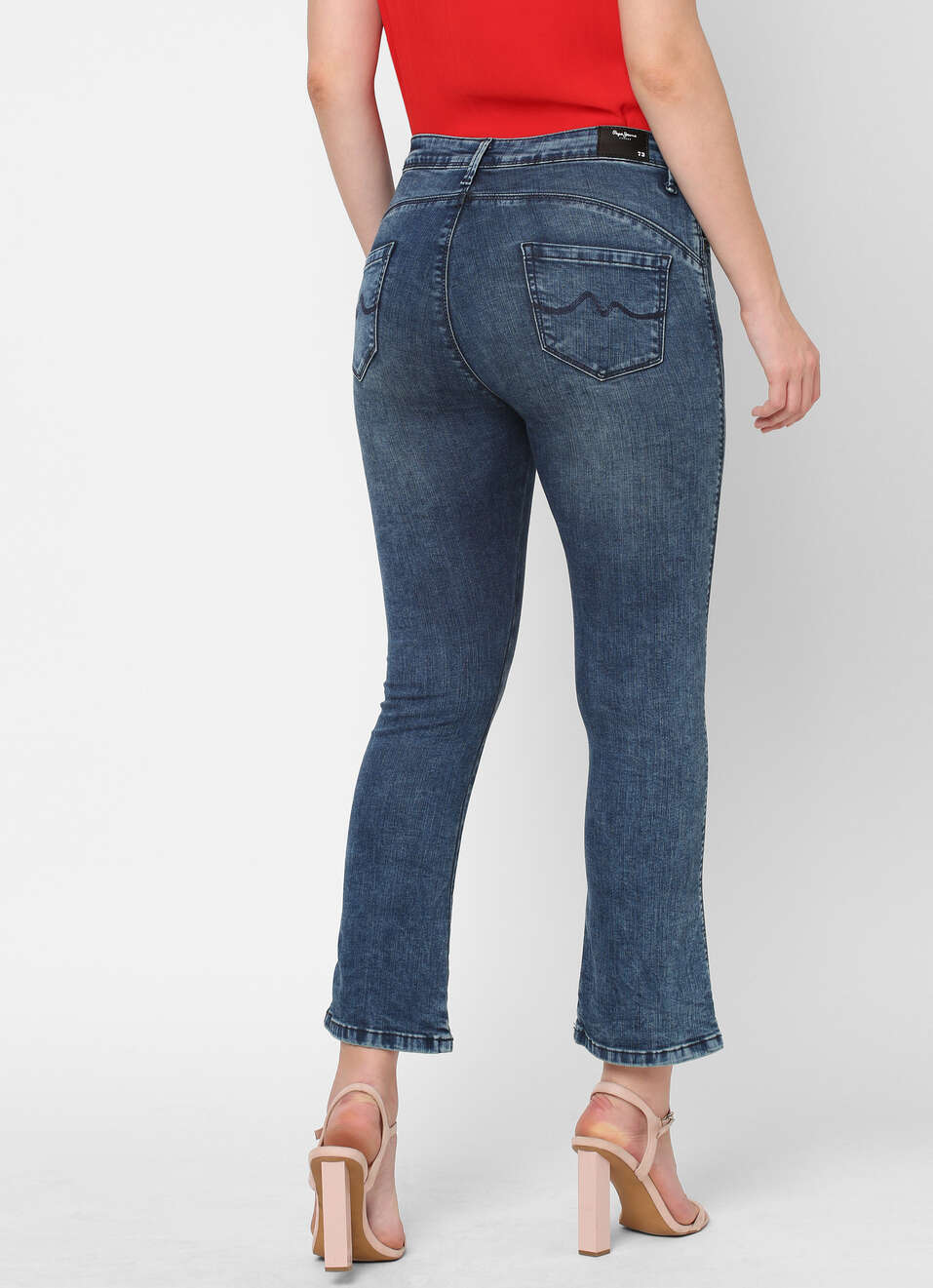 Dion Flare Slim Fit High Waist Flare Leg Jeans , , large image number 2