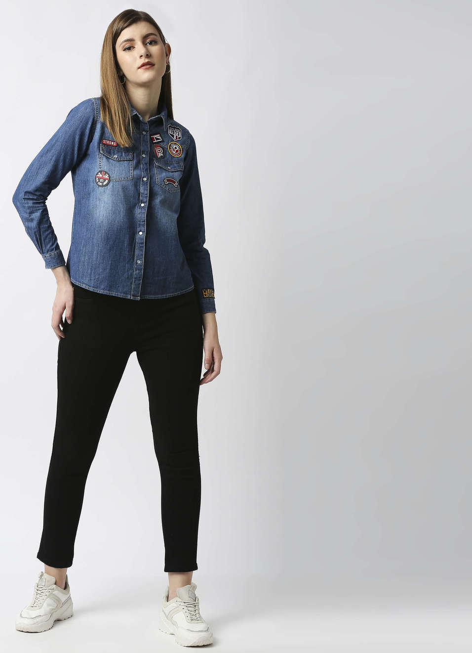 Dion Skinny Fit High Waist  Ankle Length Jeans , , large image number 3