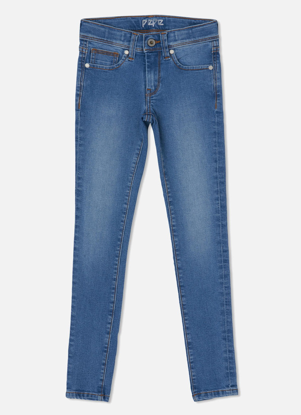 Pixellete Skinny Fit Mid Waist Jeans, , large image number 0