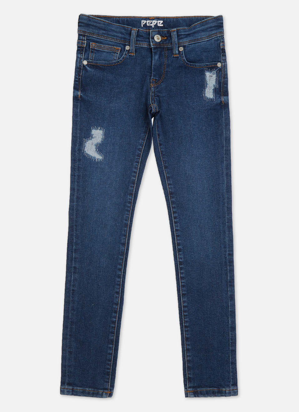 Pixellete Skinny Fit Mid Waist Jeans, , large image number 0