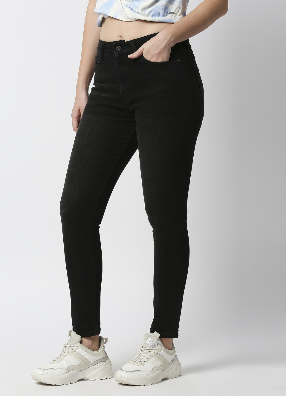 Dion Skinny Fit High Waist Jeans , , large image number 3