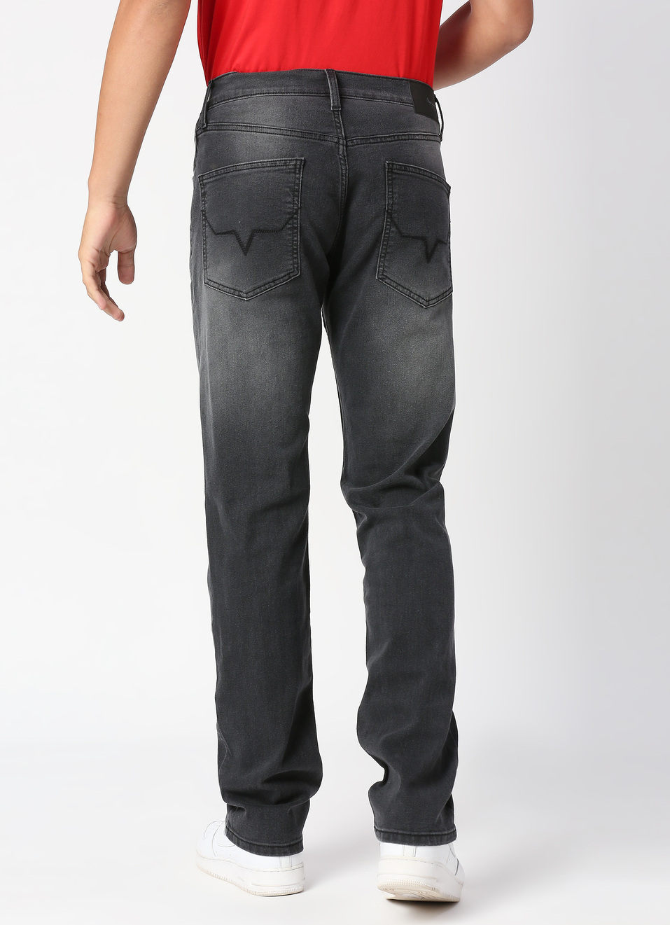 HOLBORNE Mid Rise Straight, Used Black Denim, , large image number 1