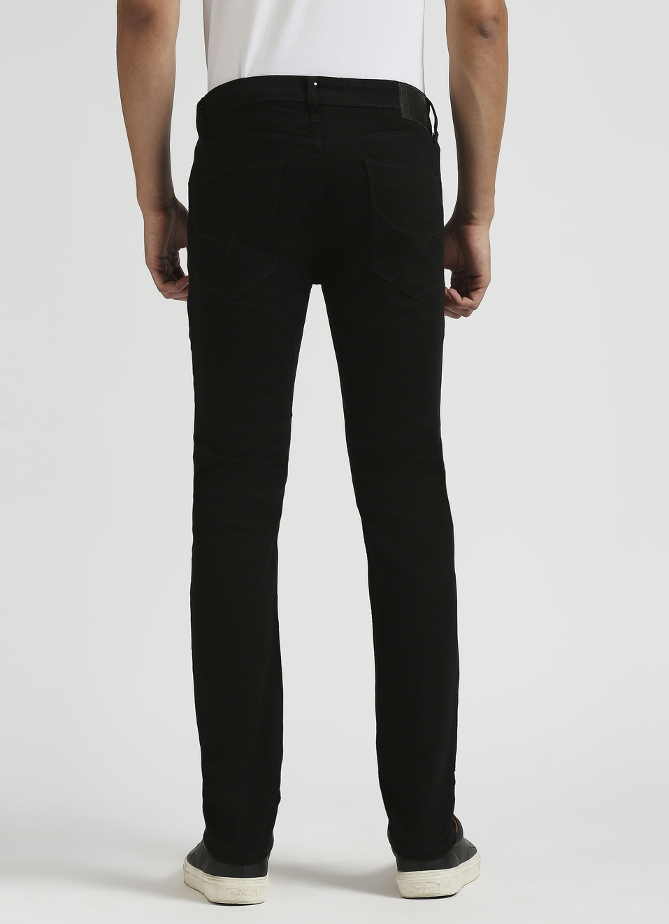 Vapour Black Mid Rise Slim Fit Jeans, , large image number 2