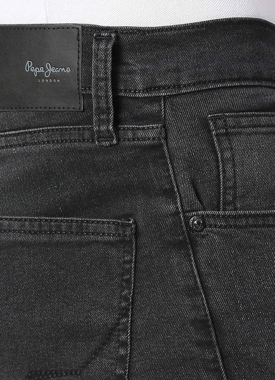 Men Black Low Rise Tapered Fit Stretchable Jeans, , large image number 4