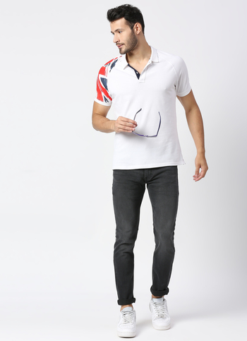 Men Black Low Rise Tapered Fit Stretchable Jeans