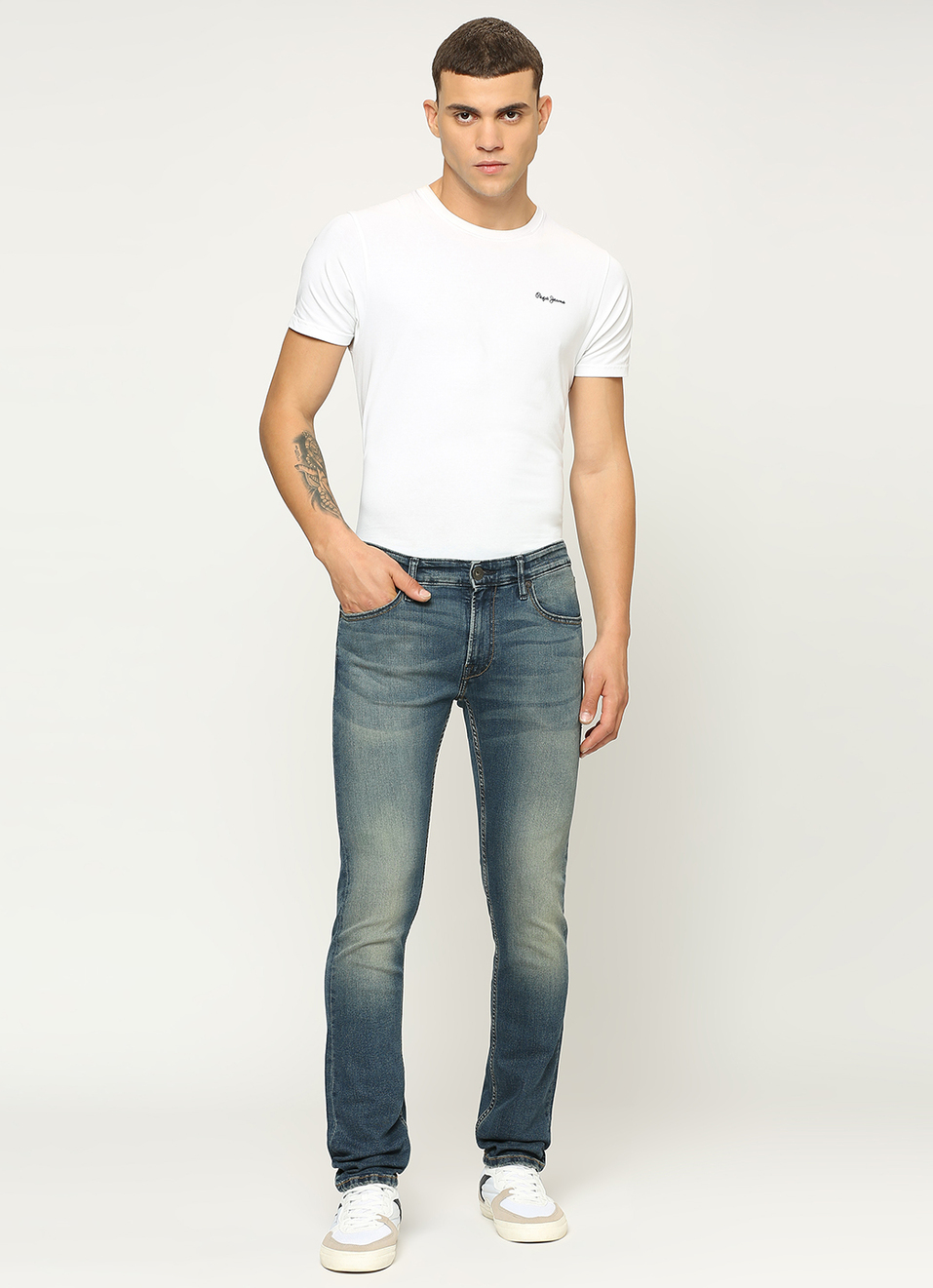 Vapour Slim Fit Mid Waist Jeans, , large image number 3