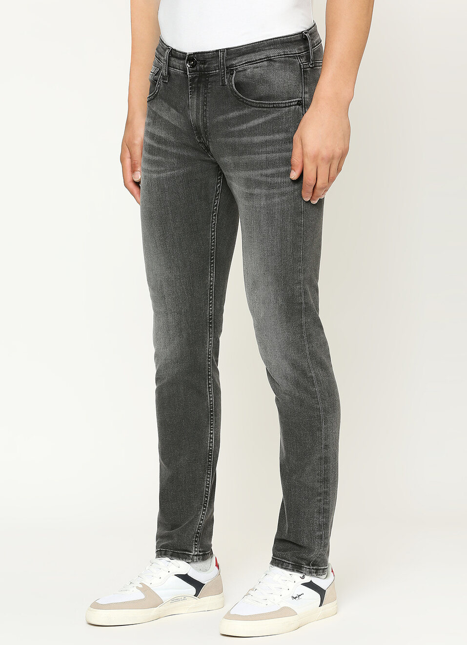 Tapered Vapour Fit Low Waist Jeans, , large image number 5