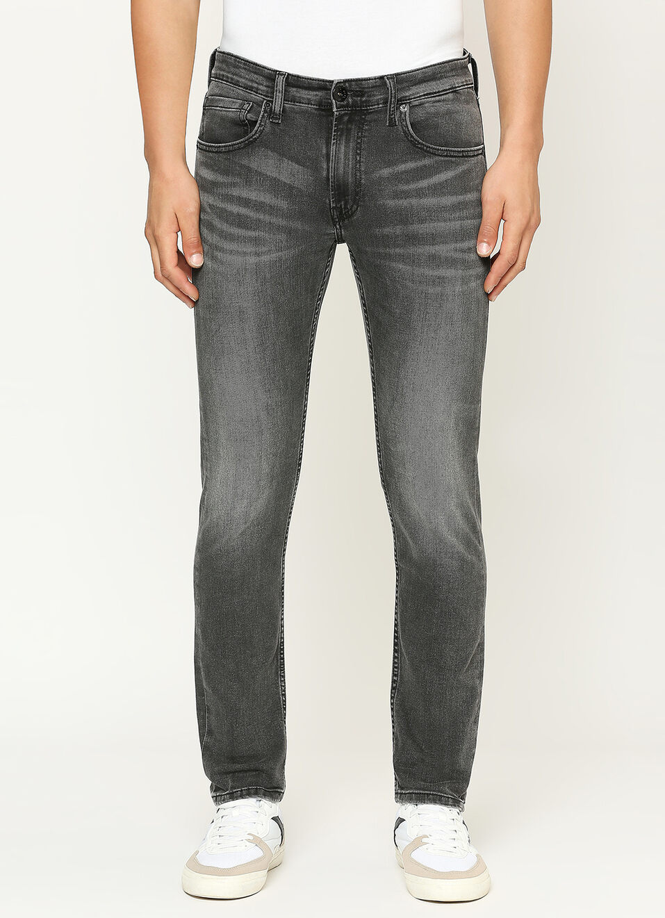 Tapered Vapour Fit Low Waist Jeans, , large image number 6