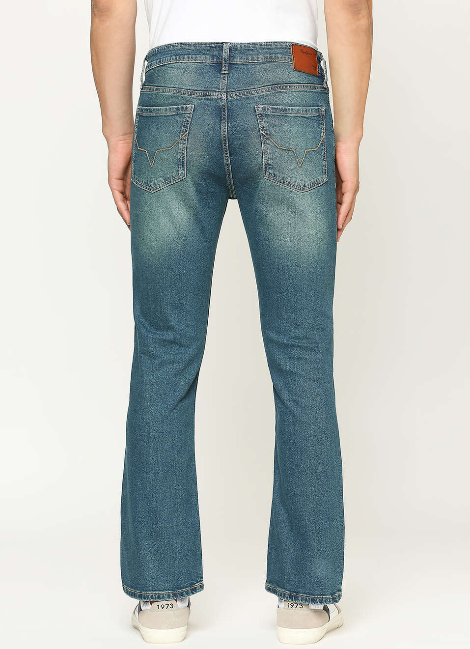 Bootcut Fit Mid Waist Straight Leg Jeans, , large image number 4