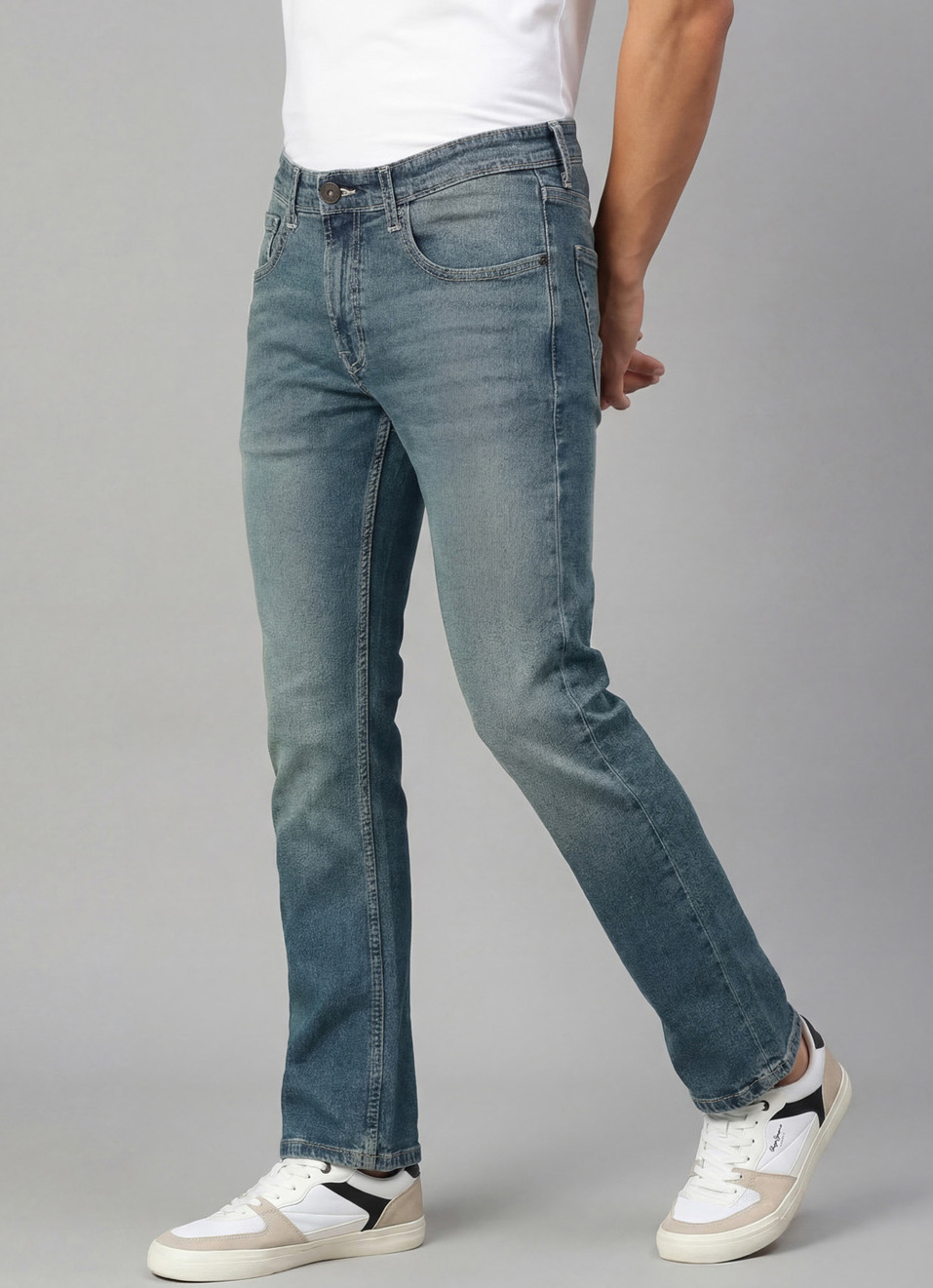 Bootcut Fit Mid Waist Straight Leg Jeans, , large image number 0