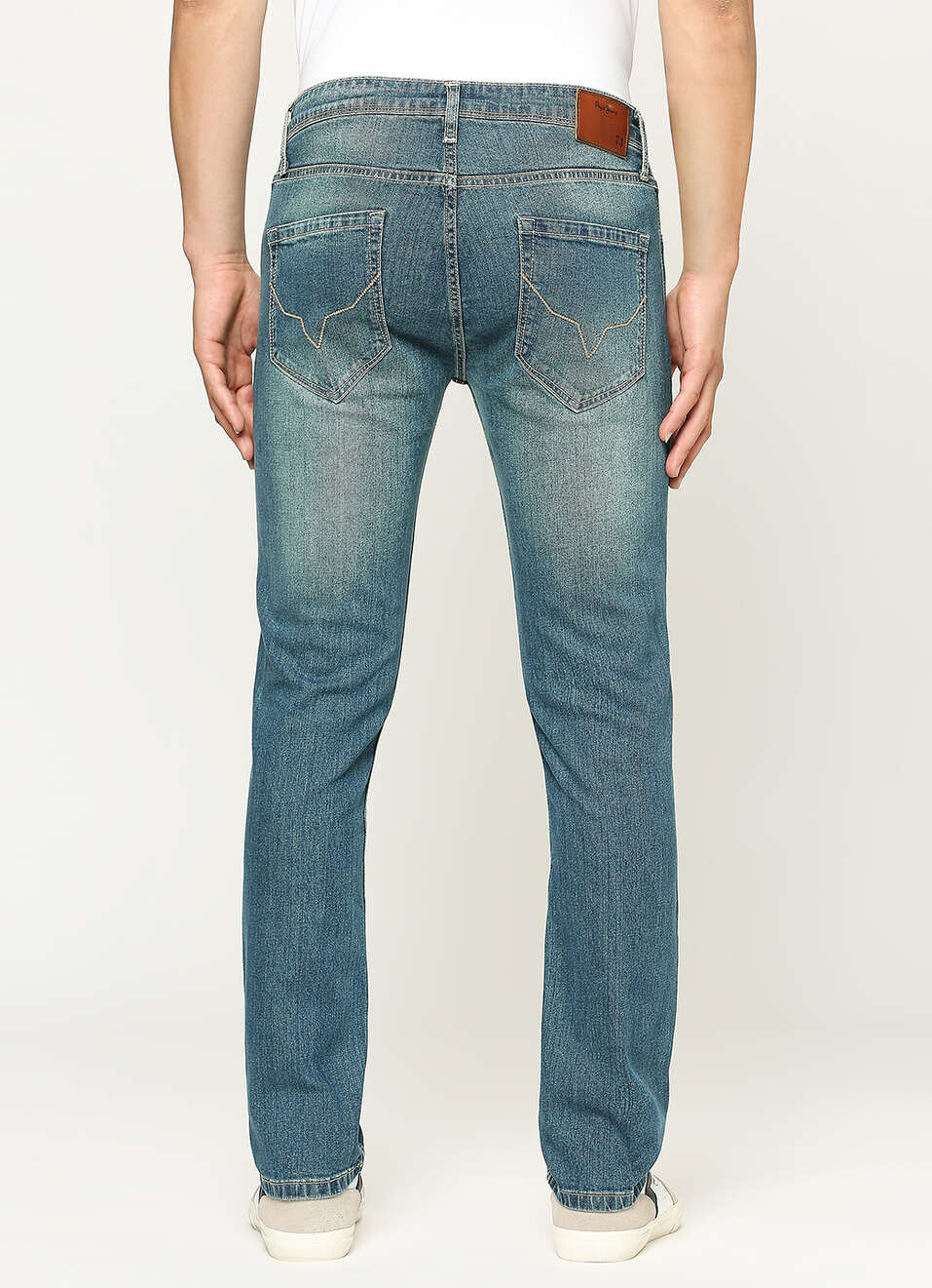 Men Mid Waist Straight Leg Jeans, , large image number 4