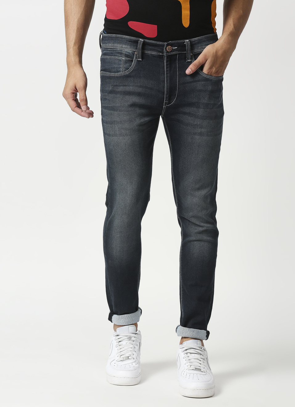 Chinox Super Skinny Fit Mid Waist Jeans, , large image number 1