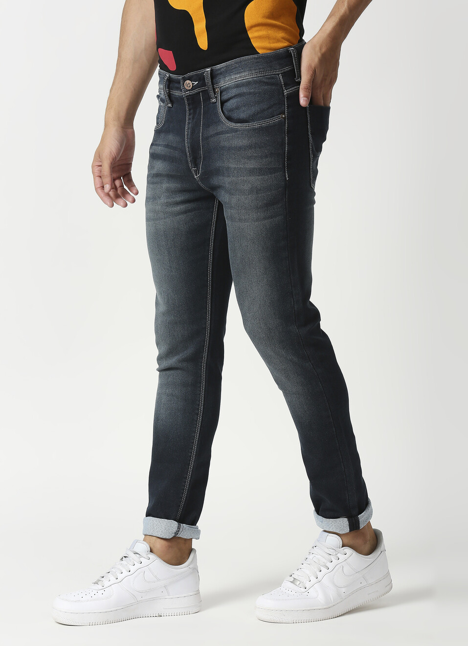 Chinox Super Skinny Fit Mid Waist Jeans, , large image number 3