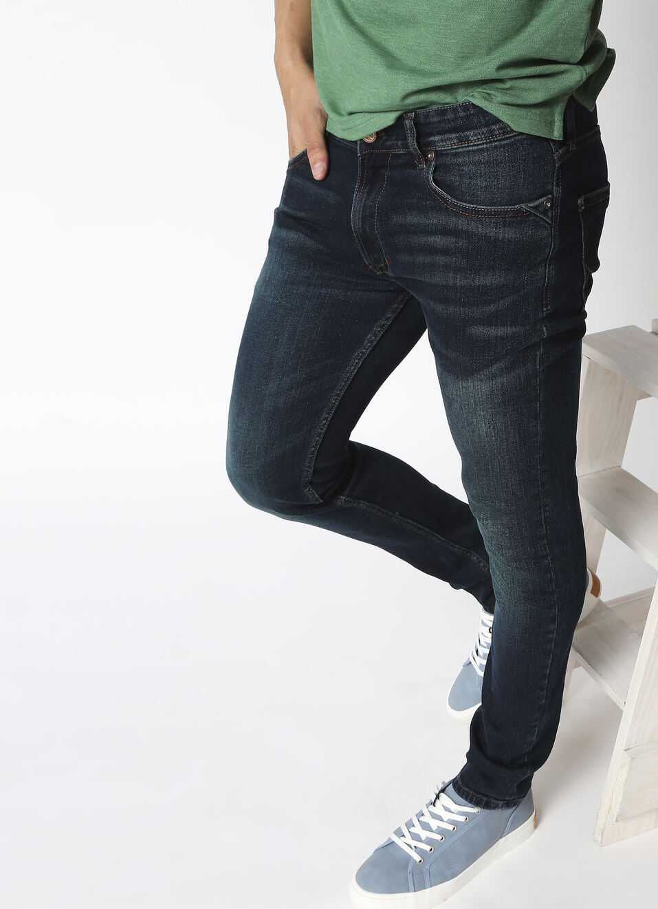 Tapered Vapour Fit Low Waist Jeans, , large image number 5