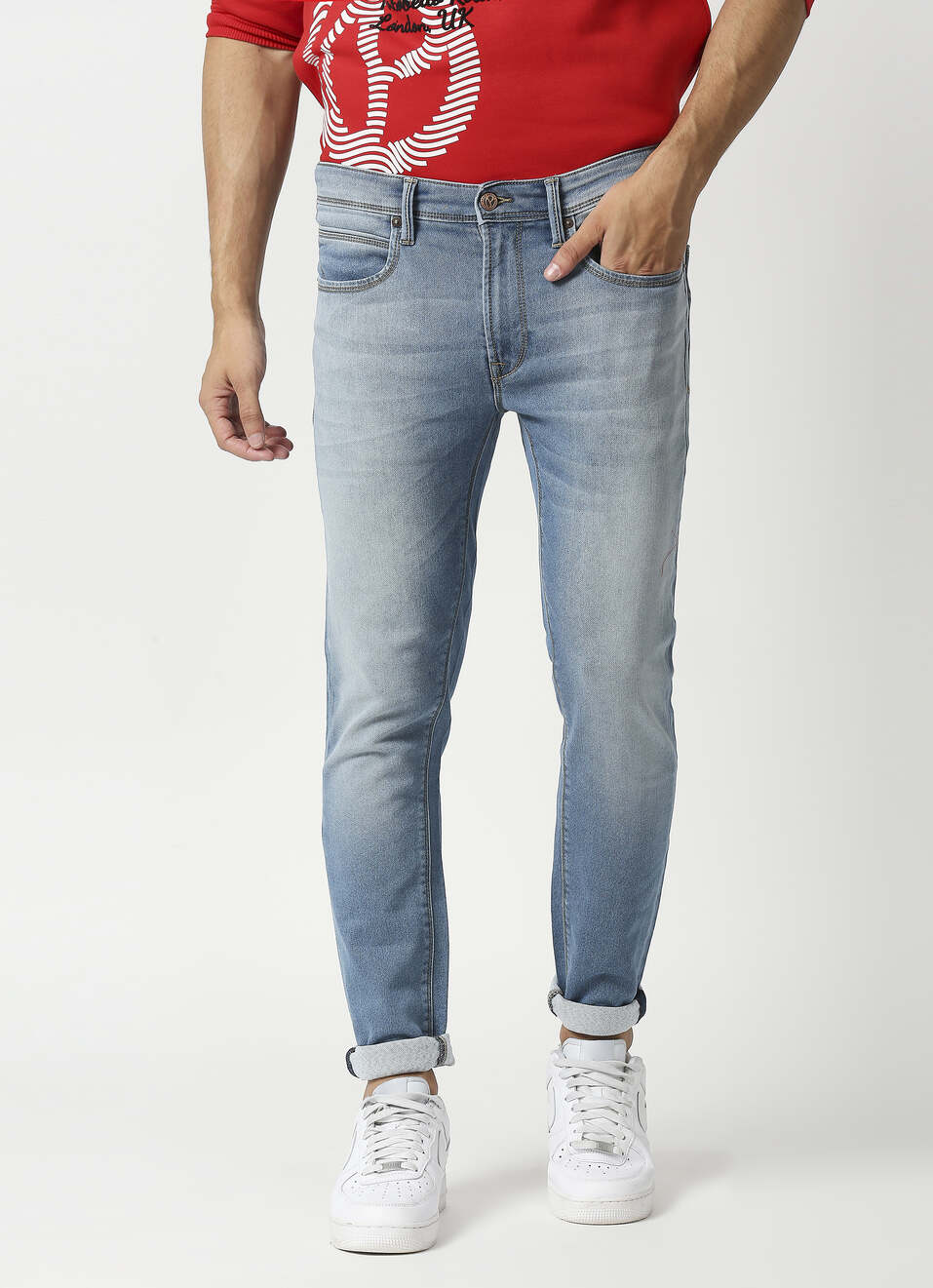 Chinox Super Skinny Fit Mid Waist Jeans, , large image number 1