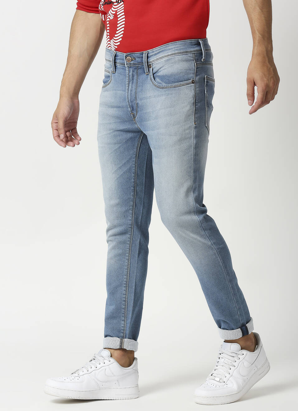 Chinox Super Skinny Fit Mid Waist Jeans, , large image number 3