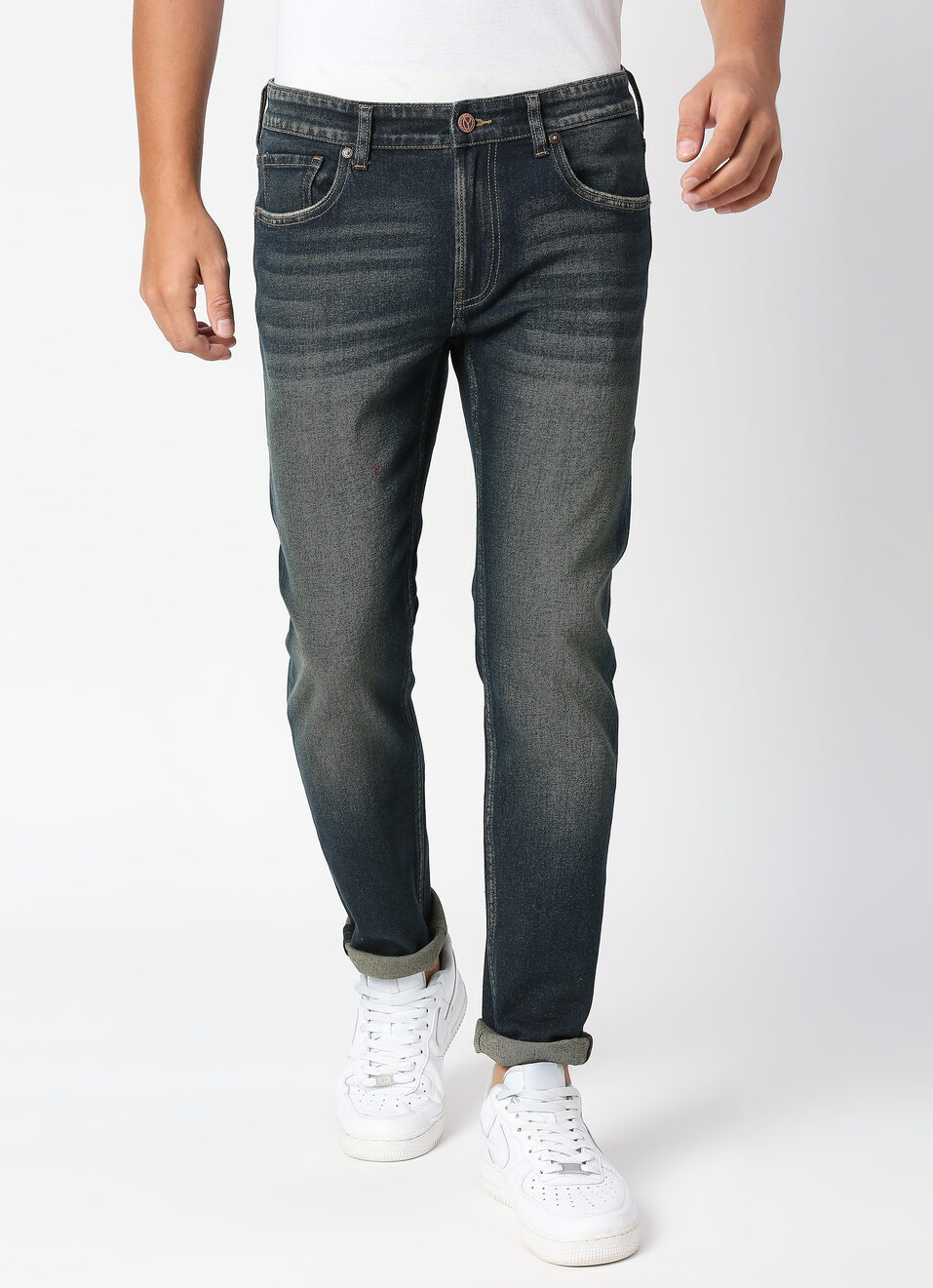Tapered Vapour Fit Low Waist Jeans, , large image number 1
