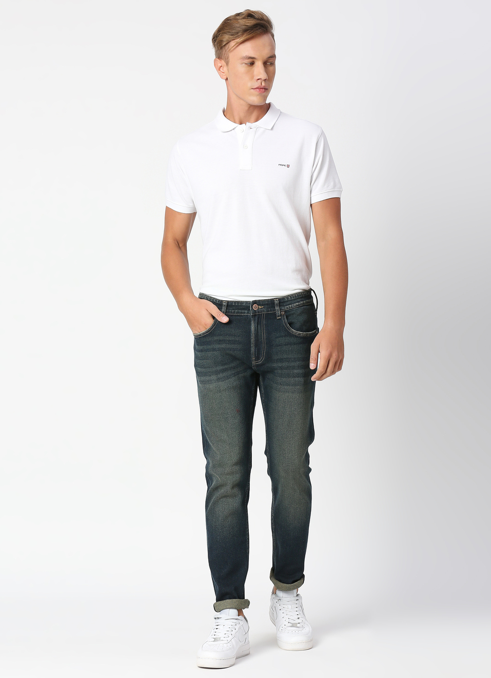 Tapered Vapour Fit Low Waist Jeans, , large image number 5