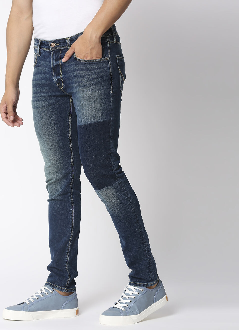 Tapered Vapour Low Waist Jeans, , large image number 3