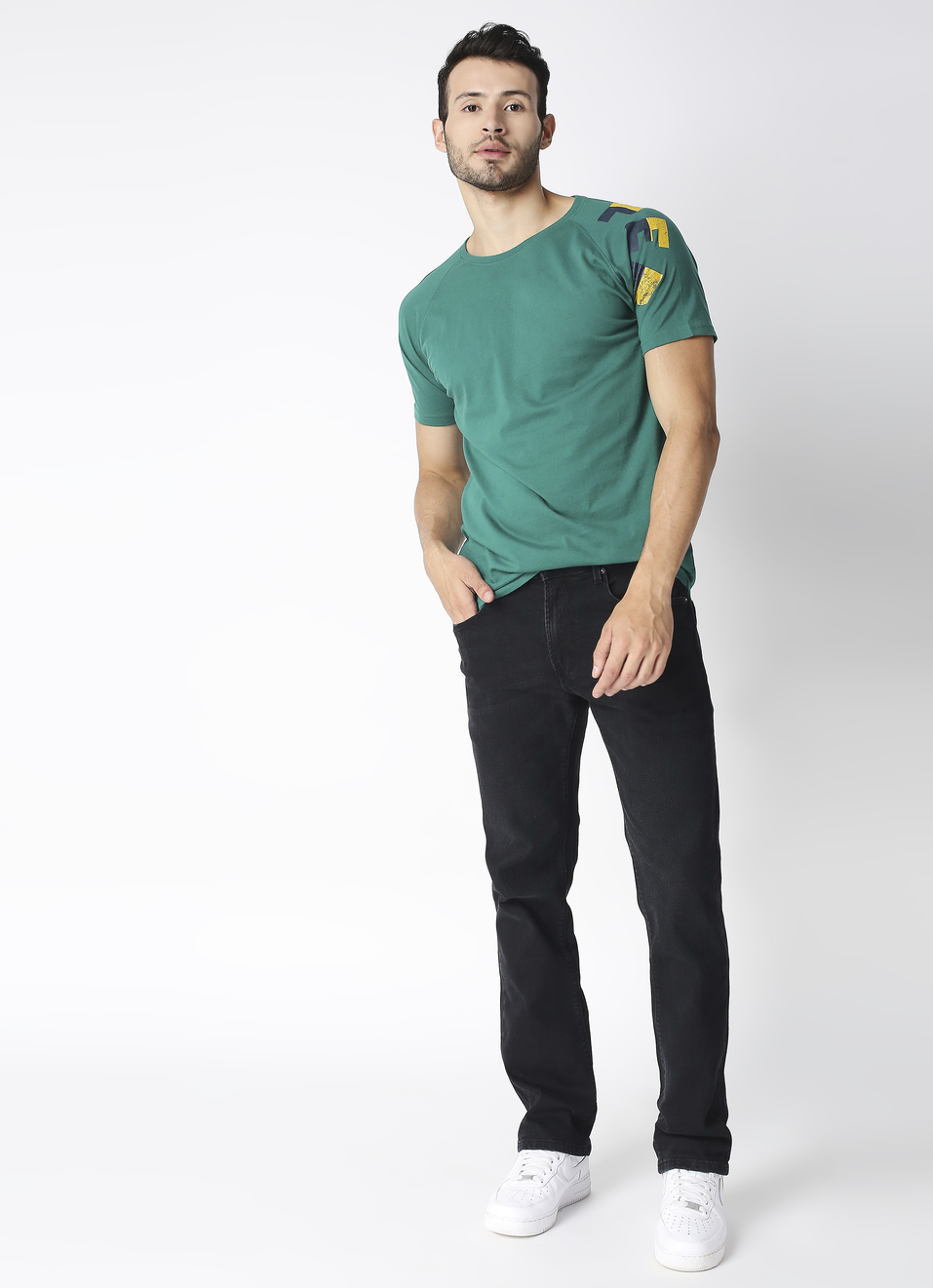 Holborne Regular Fit Mid Waist Straight Leg Jeans, , large image number 3