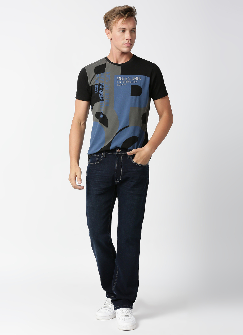 Holborne Regular Fit Mid Waist Straight Leg Jeans, , large image number 5