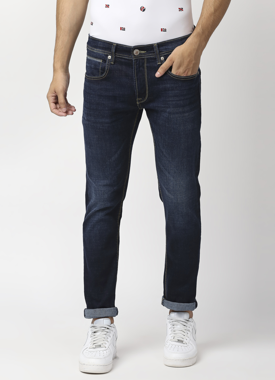 Vapour Slim Fit Mid Waist Jeans, , large image number 1