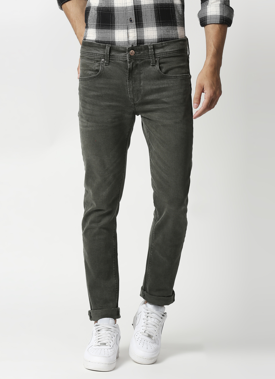 Tapered Vapour Fit Low Waist Jeans, , large image number 1