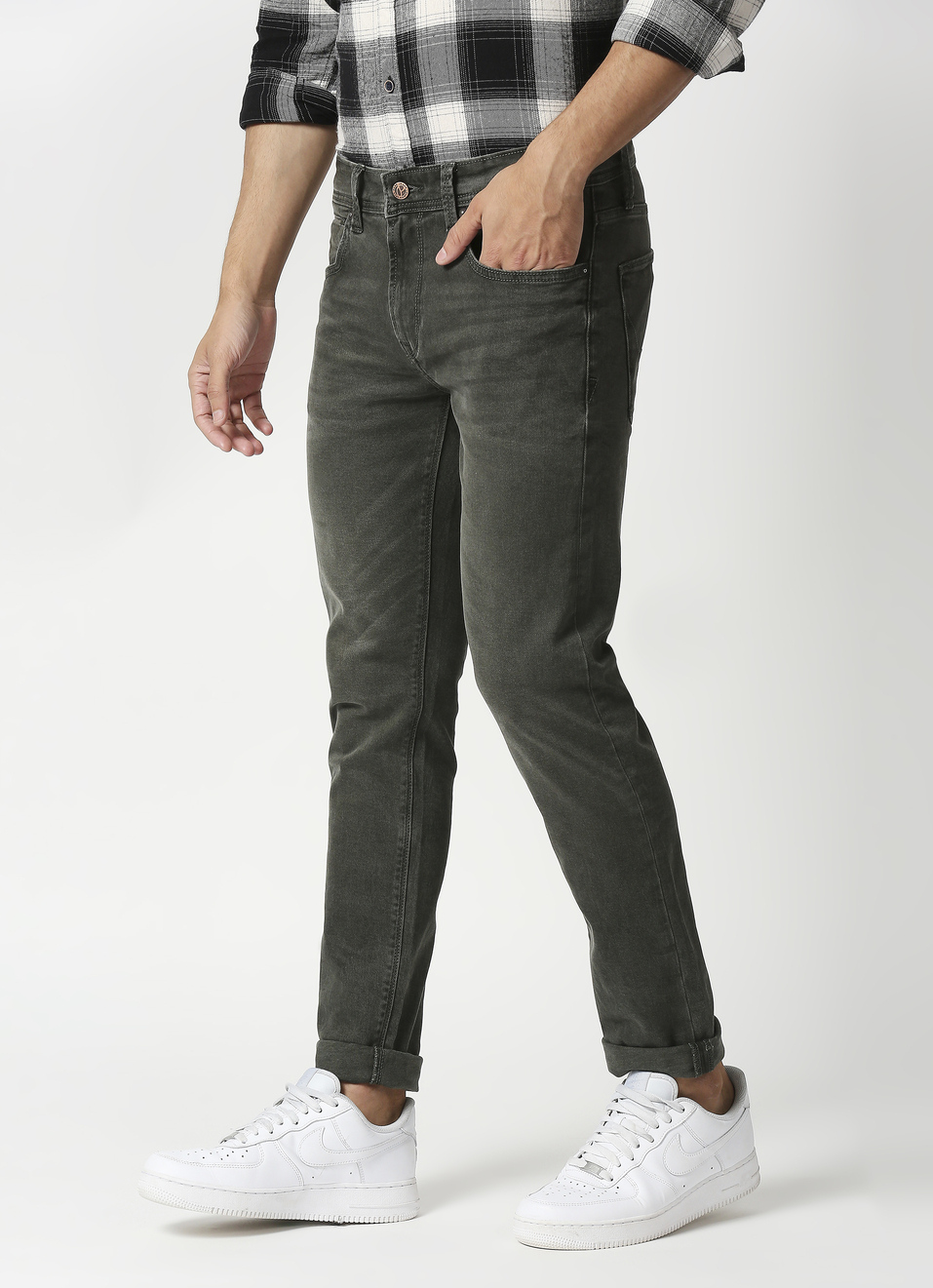 Tapered Vapour Fit Low Waist Jeans, , large image number 3