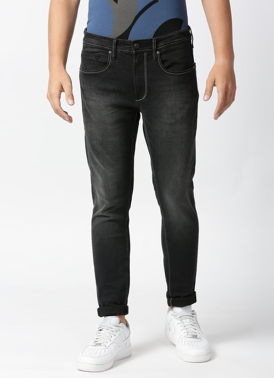 Soho Chinox Super Skinny Fit Mid Waist Jeans, , large image number 1