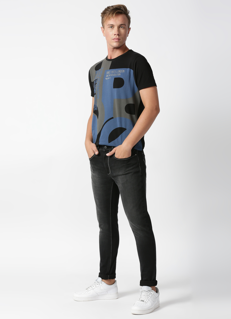 Soho Chinox Super Skinny Fit Mid Waist Jeans, , large image number 5