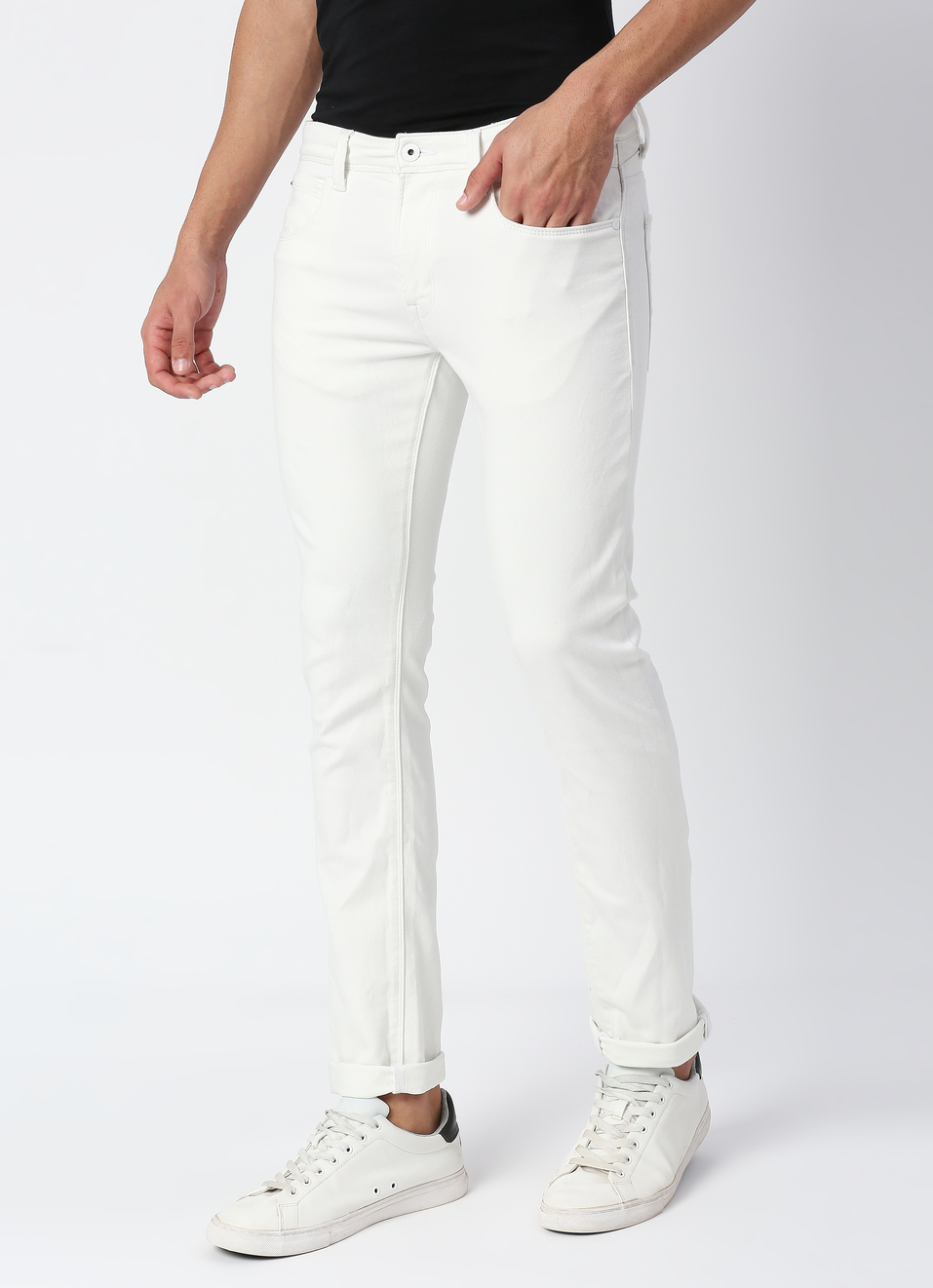 Vapour Slim Fit Mid Waist Jeans, , large image number 3