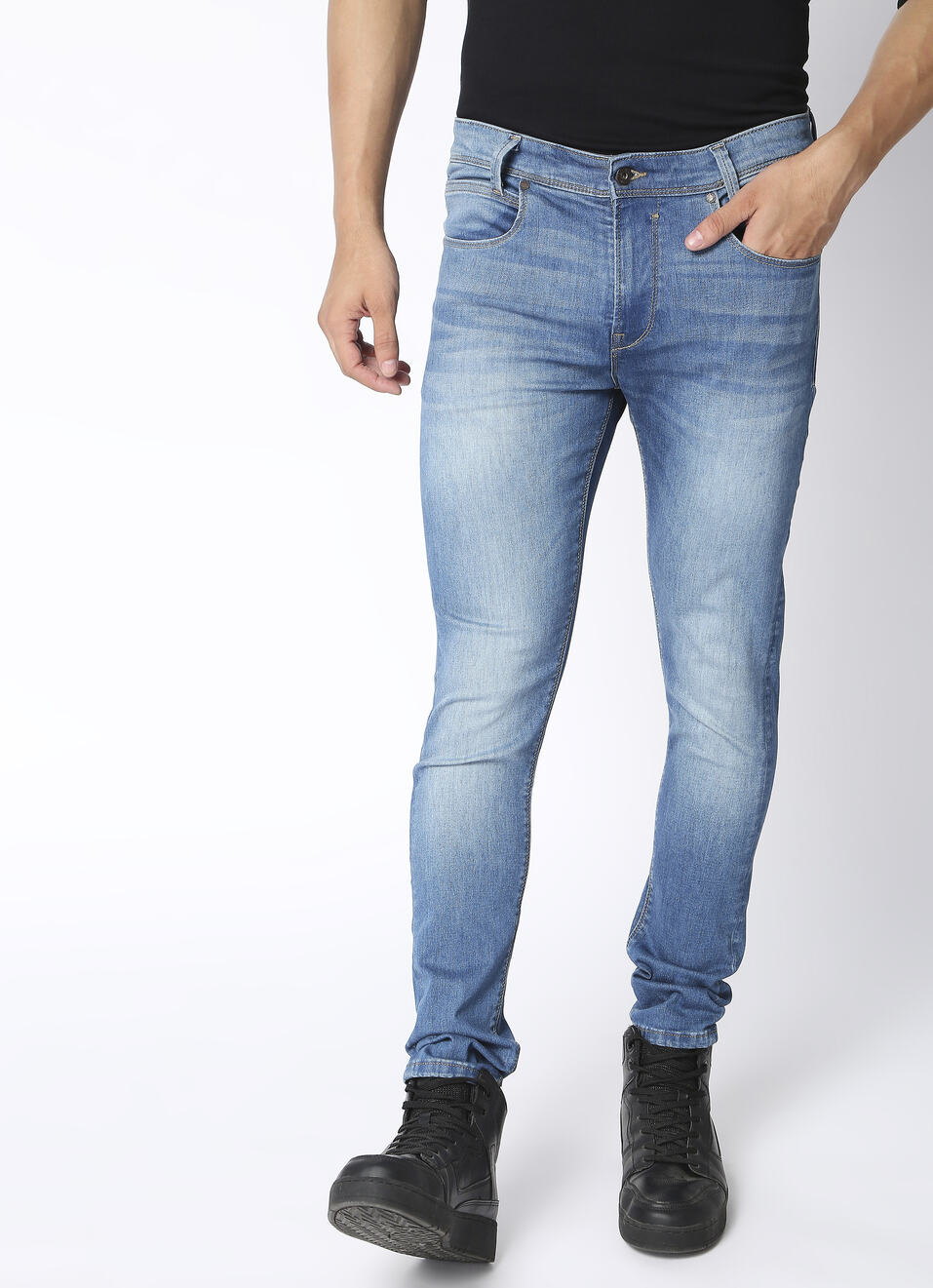 Vapour Slim Fit Mid Waist Jeans, , large image number 1