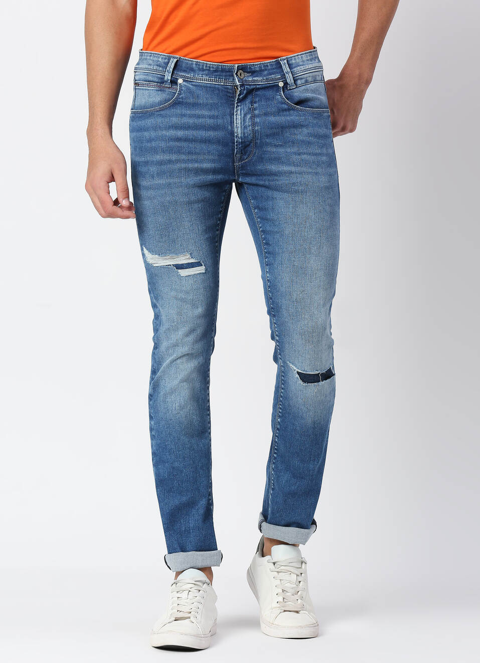 Vapour Slim Fit Mid Waist Jeans, , large image number 1