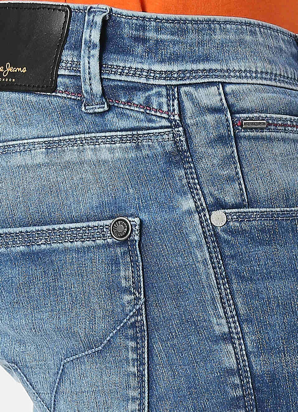 Vapour Slim Fit Mid Waist Jeans, , large image number 4