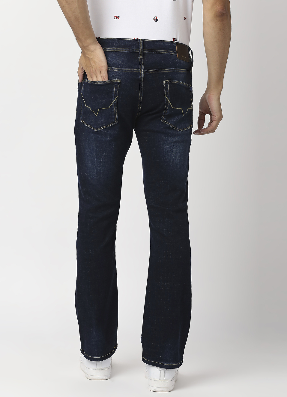 Bootcut Slim Fit Mid Waist Boot Leg Jeans, , large image number 2